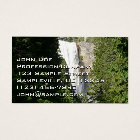 Vernale Herfst II in het nationaal park Yosemite Visitekaartje (Voorkant)