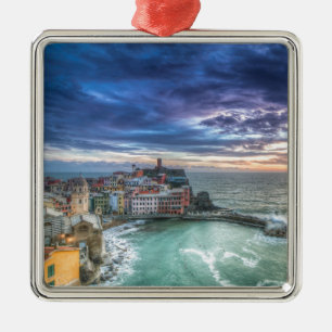 Vernazza bij zonsondergang, Italië Metalen Ornament