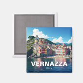 Vernazza, Cinqua Terra Magnet Magneet (Voorkant / Achterkant)