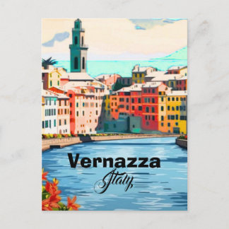 Vernazza Cinque Terre ansichtkaart, Italië ansicht Briefkaart