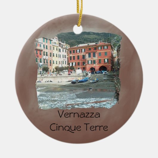 Vernazza - Cinque Terre Keramisch Ornament (Voorkant)