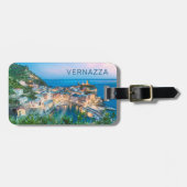 Vernazza Cinque Terre La Spezia Italië Panorama Bagagelabel (Voorkant horizontaal)
