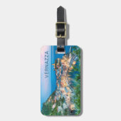 Vernazza Cinque Terre La Spezia Italië Panorama Bagagelabel (Voorkant verticaal)