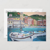 Vernazza Harbor Greetings Briefkaart (Voorkant / Achterkant)