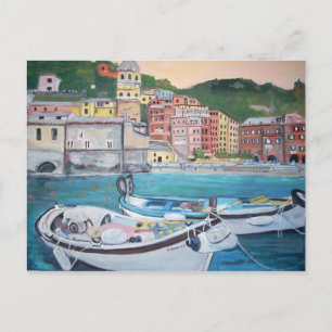 Vernazza Harbor Greetings Briefkaart