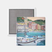 Vernazza Harbour, Cinque Terre Magnet Magneet (Voorkant / Achterkant)