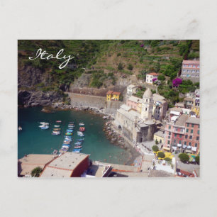 vernazza haven italië briefkaart