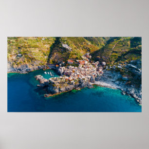 VERNAZZA, ITALIË - KUSTSCENE POSTER
