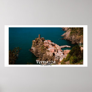 Vernazza Panoramisch Uitzicht Poster