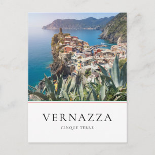Vernazza, stad Cinque Terre, Italië Briefkaart