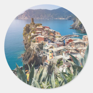 Vernazza, stad Cinque Terre Ronde Sticker