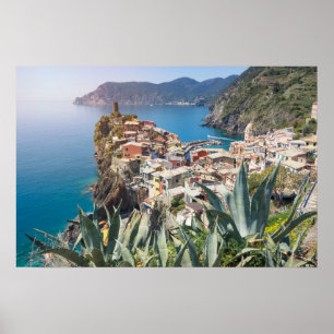 Vernazza stad in de Cinque Terre Poster