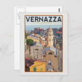 Vernazza (wit) briefkaart (Voorkant / Achterkant)