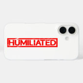 Vernederd stempel Case-Mate iPhone case (Achterkant (horizontaal))