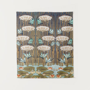 Verneuil Waterlelie Libelle Art Nouveau: Antiek Wandkleed