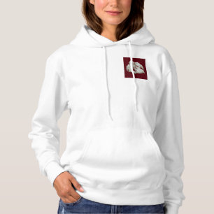 Vernield marmer abstracte moderne kunst witte prui hoodie