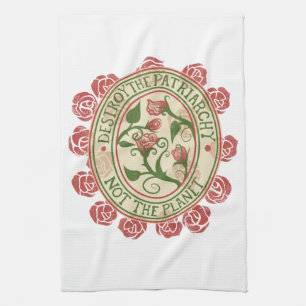 Vernietig de patriarchie niet de planeet Feminist Theedoek