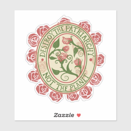 Vernietig de patriarchie niet de planeet sticker (Vel)