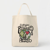 Vernietig de patriarchie niet de planeet tote bag (Voorkant)