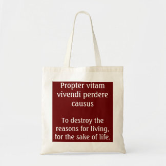 Vernietig de redenen voor het leven - joods citaat tote bag