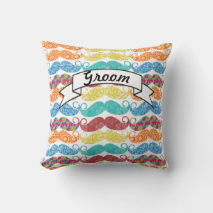 Vernietig de Stache Mustache Retro Hipster niet Kussen
