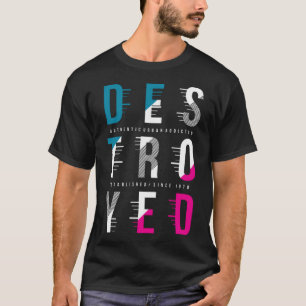 vernietigd t-shirt