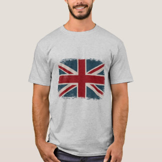 VERNIETIGDE UNIE JACK BRITISH FLAG T-SHIRT
