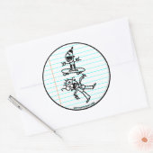 vernietigen ronde sticker (Envelop)