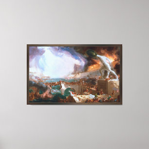 Vernietiging uit The Course of Empire Canvas Afdruk