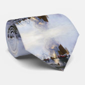 Vernietiging van Chinese oorlogsjunks 1843 Stropdas (Opgerold)