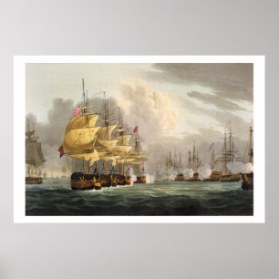 Vernietiging van de Deense vloot voor Copenha Poster