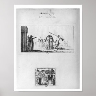 Vernietiging van de haven van de Royal des Champs Poster