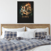 VERNIETIGING VAN SMAUG™-tekens 2 Canvas Afdruk (Insitu (Slaapkamer))