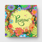 Vernieuw  Floral Whimsical Inspiration Ezel Fotoplaat (Voorkant)