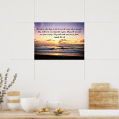 VERNIEUW ONZE STERKTE IN GOD ISAIAH 40:31 VERSE POSTER (Keuken)