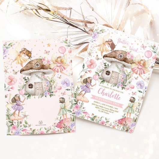 Vernieuwde bosgrond van Floral Garden Girl Birthda Kaart