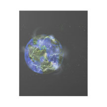 Vernieuwen blauwe en groene planeet aarde