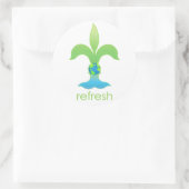 Vernieuwen Ronde Sticker (Tas)