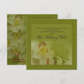 Vernieuwende weduwen - Uitnodigingen - Orchideeën (Voorkant / Achterkant)