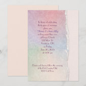 vernieuwing van de geloften pastel regenboog gesch kaart (Voorkant / Achterkant)