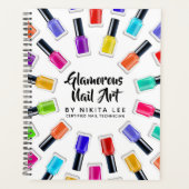 Vernis à ongles arc-en-ciel brillant Art Tech Salo (Devant)