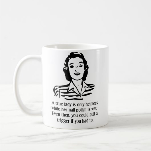 Vernis à Ongles Impuissant Mug Drôle (Gauche)