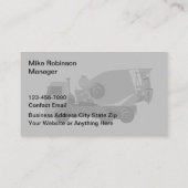 Vernis De Béton Et Mélange De Cartes de visite (Dos)