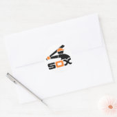 Vernon Oranje Sox Stickers monteren (Envelop)