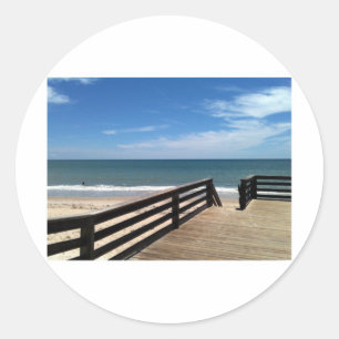 Vero Beach 2010 jGibney Het MUSEUM Zazzle Ronde Sticker