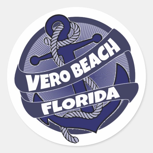 Vero Beach Florida autocollants d'ancre (Devant)
