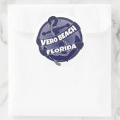 Vero Beach Florida autocollants d'ancre (Sac)