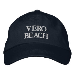 Vero Beach Florida geborduurde honkbalhoed Pet