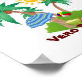 VERO BEACH Perfect Vacation sticker Poster (Hoek)
