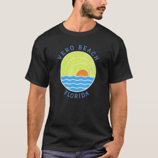 Vero Beach Retro Sunset T-shirt
